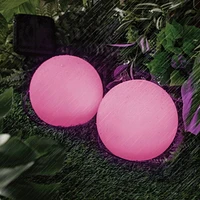 Mainstays Lot de 2 lampes solaires ORB COULEUR de 6 pouces 2 comptes