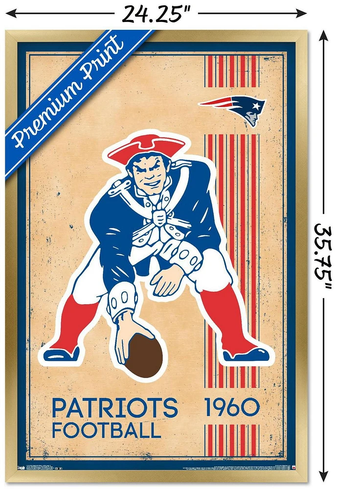 NFL New England Patriots - Retro Logo 14 Wall Poster
