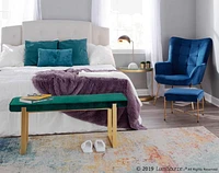 Izzy Contemporary Chair with Ottoman by LumiSource
