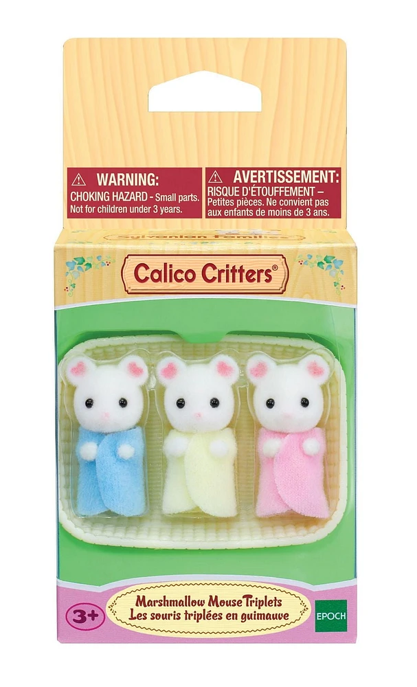 Triples de Souris Guimauve Calico Critters, 3 Figurines Bébé