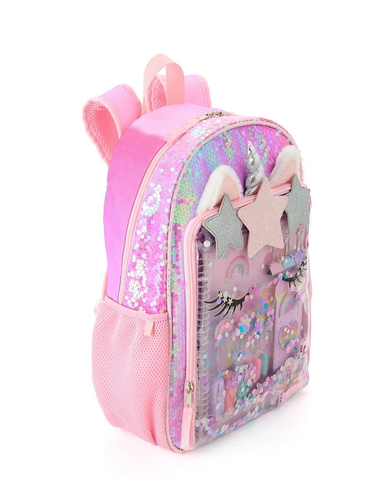 UNICORN STATIONARY BACKPACK SET