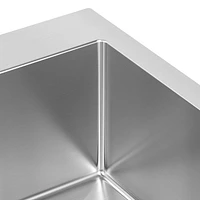 Artika Sierra évier à cuve double en acier inoxydable de calibre 20