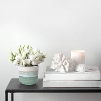 Cache-pot losangé ombré de 20,3 cm Pot de fleur