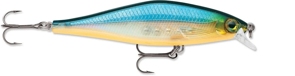 Poisson nageur Rapala Shadow Rap Shad 3-1/2", Blue Ghost virages de gauche à droite