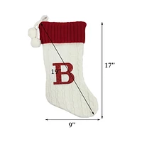 Holiday Time 19IN KNIT MNGRAM STKG B