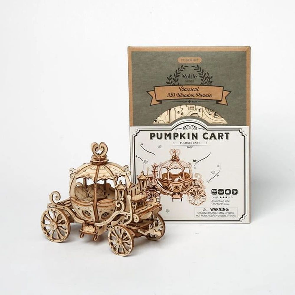 Modèle 3D Puzzle Carrosse Citrouille Rolife TG302