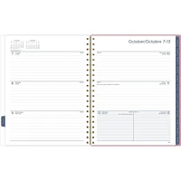 Grand planificateur hebdomadaire/mensuel Mead Color Leaf Planificateur