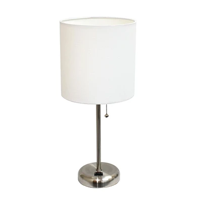 Lampe bâton Feux de la Rampe avec prise de charge et abat-jour en tissu
