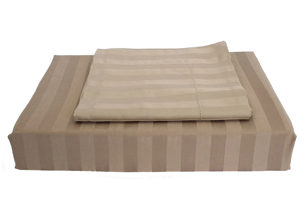 Ensemble de housse de couette à rayures en bambou Maholi