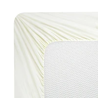 Drap-housse en bambou massif ultra doux et soyeux à poche profonde, en rayonne de bambou solide, toutes saisons
