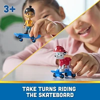 Paw Patrol Marshall & Daring Danny X Figures set with Skateboard, Kids Toys for Boys and Girls Ages 3 and Up
