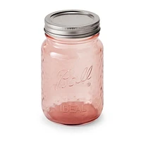Bocaux chopine de mise en conserve Ball rose rétro à ouverture régulière