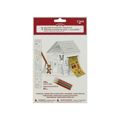HOLIDAY TIME COLOUR-IN HOLIDAY HOUSE KIT