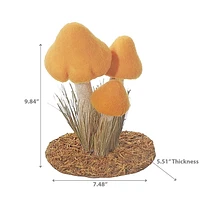 Décor Triple Champignon Jaune