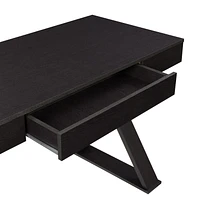 CorLiving Folio Rich Brown Cross Leg Farmhouse Desk