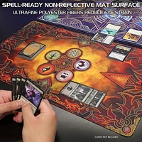ENHANCE TCG Playmat - Tapis de jeu de cartes de table avec bords cousus, surface lisse et pochette de voyage avec cordon de serrage - Compatible avec MTG, YuGiOh, Pokémon, Lord of the Rings, et autres