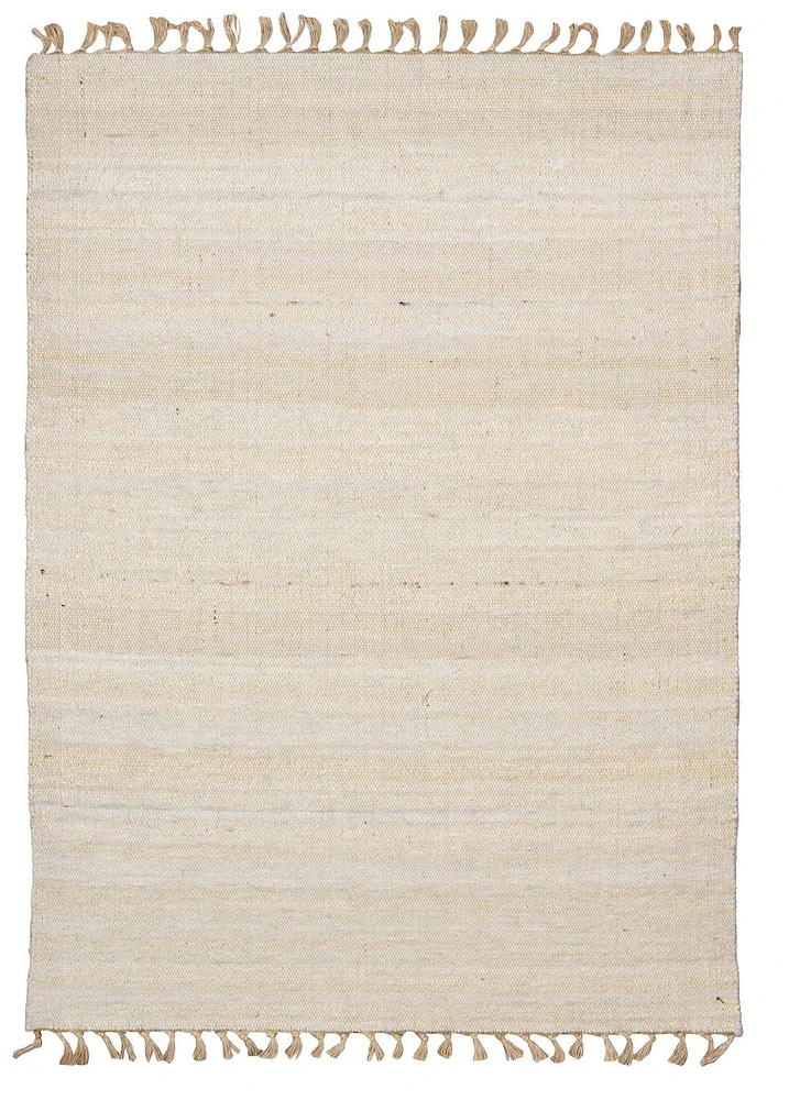 Tapis d'appoint Berbère Verginia naturel & ivoire de 1 pi 10 po x 2 pi 10 po