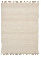 Tapis d'appoint Berbère Verginia naturel & ivoire de 1 pi 10 po x 2 pi 10 po