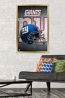 NFL New York Giants - Helmet 16 Wall Poster, 14.725" x 22.375" Framed