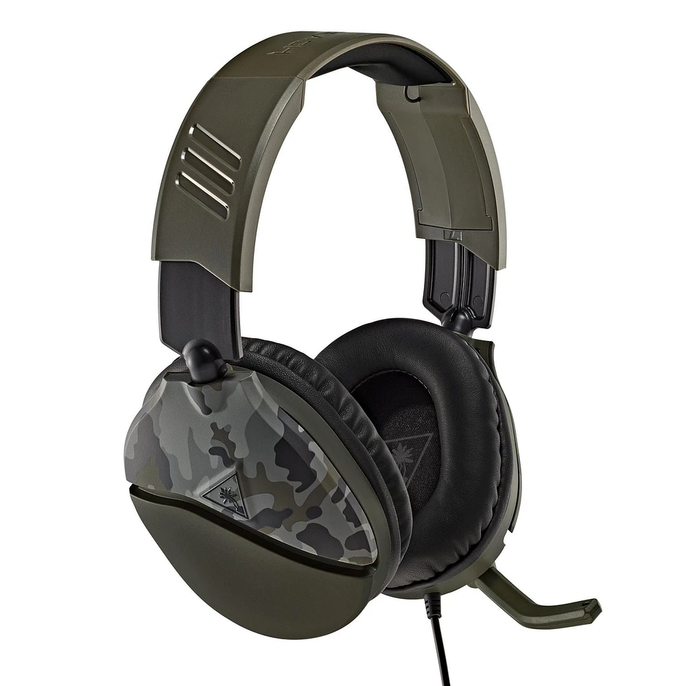 Turtle Beach® Recon 70 Green Camo Gaming Headset PS4™ Pro, PS4™ & PS5™ | Xbox One & Xbox Series X|S | Nintendo Switch™1 | Mobile, PlayStation 4