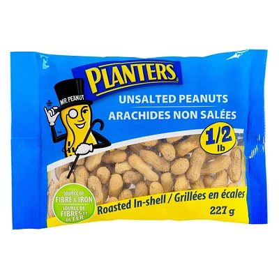 Arachides non salées grillées en écales Planters 227 g
