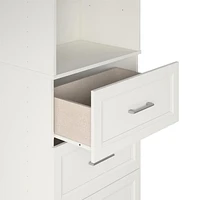 Systembuild Evolution Nevaeh Ridge 4 Drawer Closet Storage, White