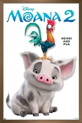 Disney Moana 2 - Heihei and Pua Feature Series Wall Poster, 22.375" x 34"