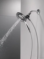 Pomme de douche et douchette à main Peerless 2-en-1 à 4 réglages en chrome Douche 2 en 1 à 4 réglages