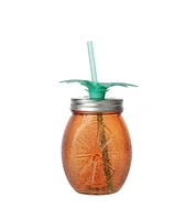 16oz glass sipper