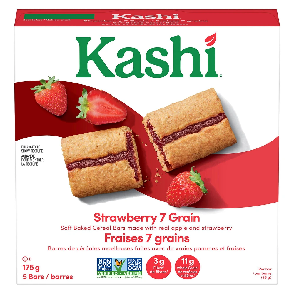 Kashi® Strawberry 7 Grain Soft Baked Cereal Bars, 175 g (5 x 35 g), 175 g (5 x 35 g)