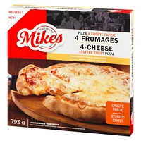 Mikes 4-cheese stuffed crust pizza