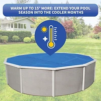 Blue Wave Round 8-mil Solar Blanket for Above Ground Pools
