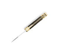 Couteau Buck Knives 0112BRS Ranger : couteau compact à verrouillage arrière, couteau de camping, couteau de poche de transport avec étui, couteau portable haut de gamme, couteau d'extérieur avec