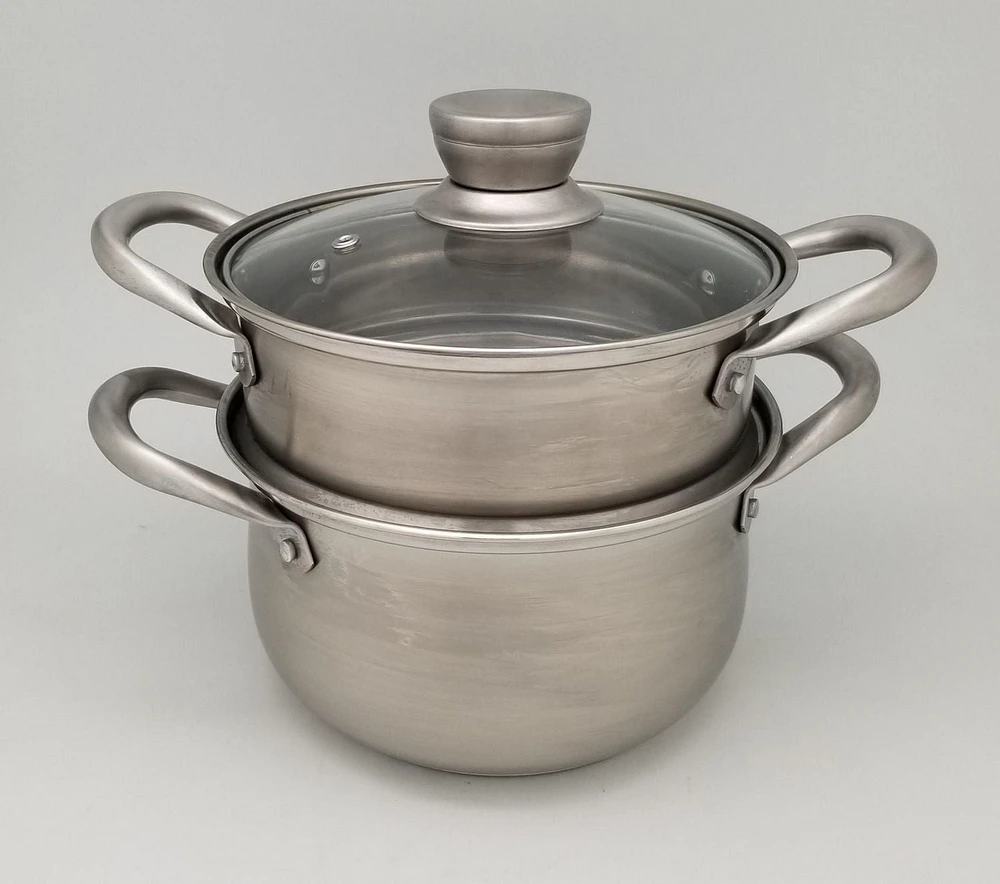 Sunwealth 20cm 2-tier Steamer in 304 Stainless Steel