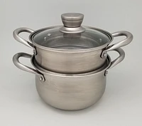 Sunwealth 20cm 2-tier Steamer in 304 Stainless Steel