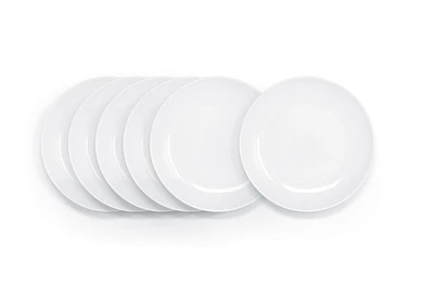 Assiette à salade blanche Mainstays - Lot de 6