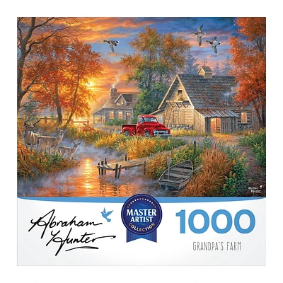 Cra-Z-Art Abraham Hunter 1000 Piece Puzzle - Grandpa's Farm
