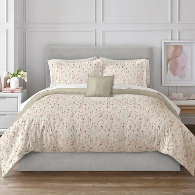 Wabasso 4pc Cosmetic Texture Double Queen Comforter Set