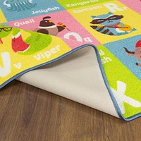 KC Cubs Collection de jeux ABC Alphabet Animal Apprentissage éducatif et aire de jeu Tapis pour enfants et enfants Chambres et salle de jeux