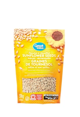 Great Value Roasted & Unsalted Shelled Sunflower Seeds