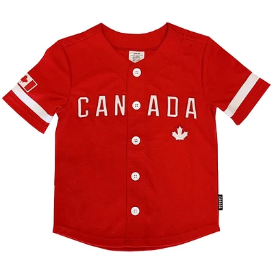 Boys Team Canada Baseball Jersey, Sizes S-XL