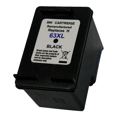 L-ink Compatible HP 63XL High Yield Black Ink Cartridge (F6U64AN)