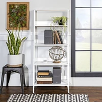 Manor Park 4 Shelf Simple Modern Wood Ladder Bookcase