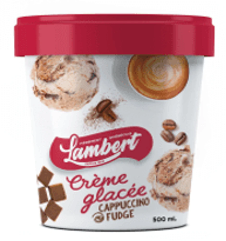 Lambert Cappuccino Fudge Ice Cream, Volume 500ml