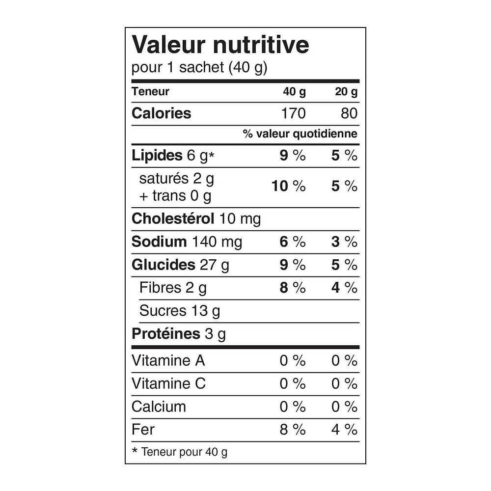 Bear Paws Chocolate Chip Cookies, Dare, 240 g