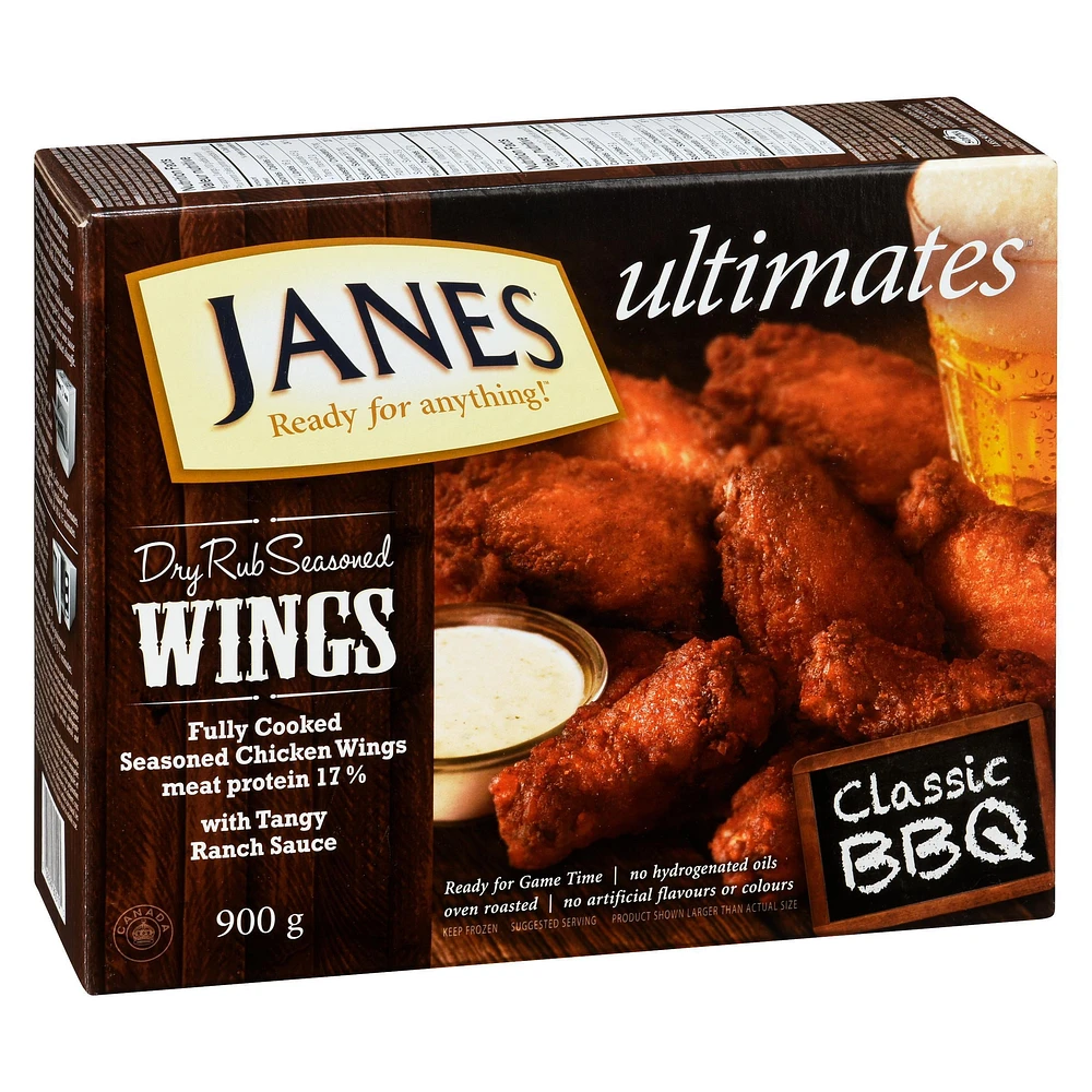Ailes de poulet ultimes Janes assaisonnées à la marinade sèche barbecue classique