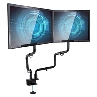 Allsop Metal Art Dual Monitor Arm - Black