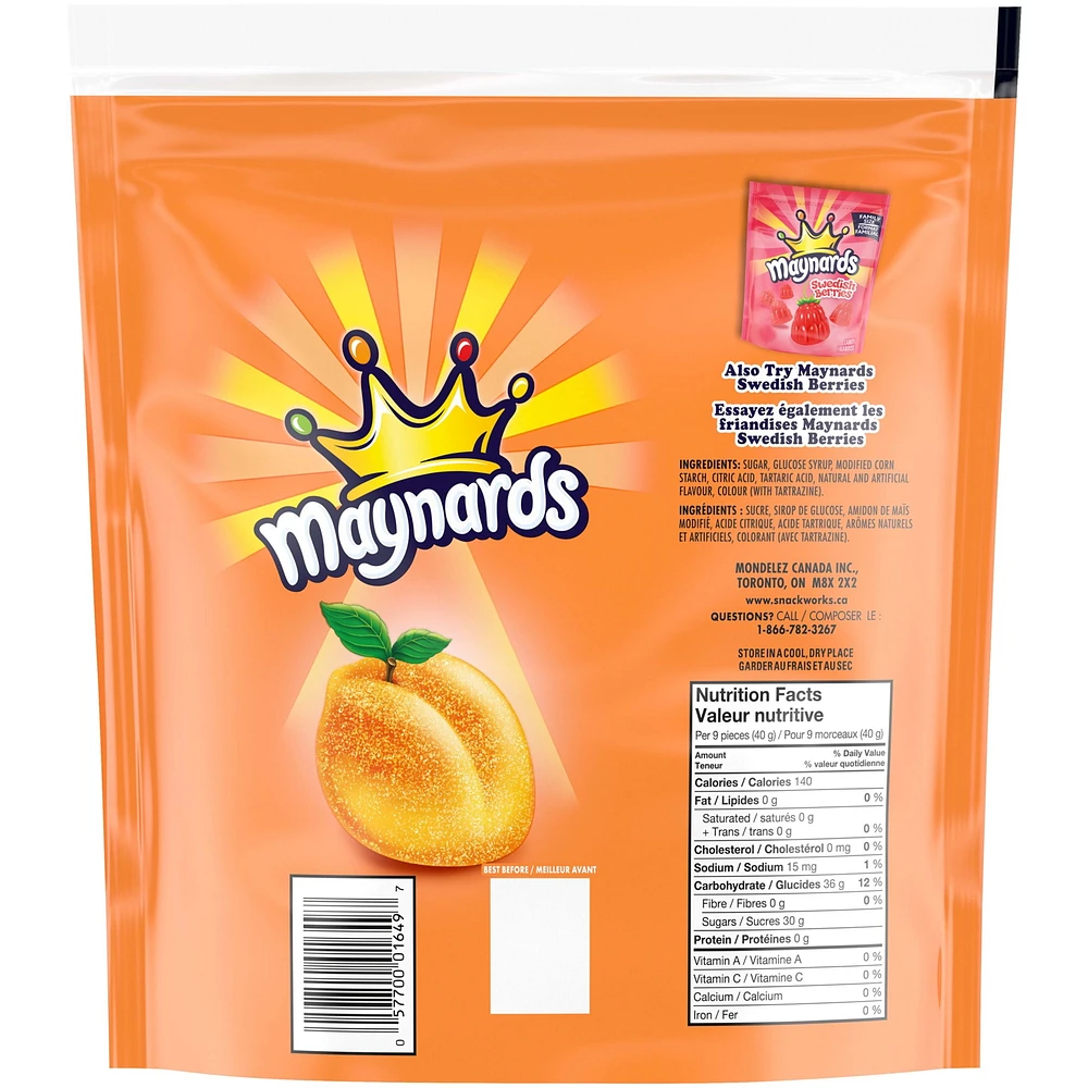 Friandises Maynards Fuzzy Peach, format familial 814 g
