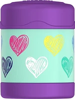 Thermos Funtainer Pot Alimentaire Isolé Sous Vide en Acier Inoxydablede 10 Oz, Coeurs