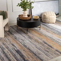 Rug Branch Emir Collection Tapis abstrait hydrofuge moderne